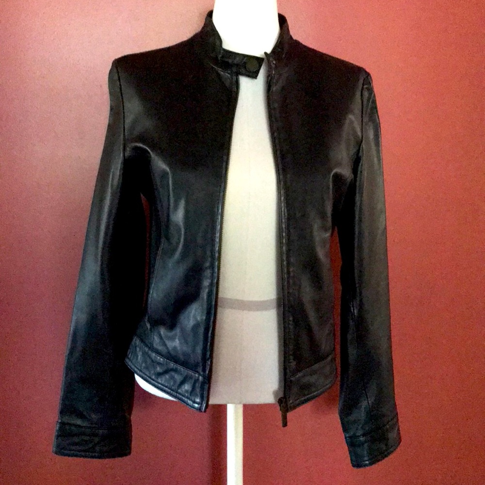 Nicole Miller New York Leather Jacket